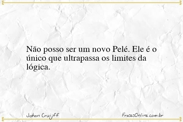 Frase de Johan Cruijff