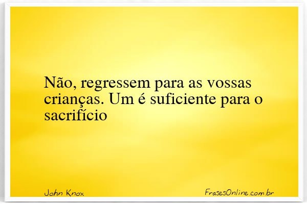 Frase de John Knox
