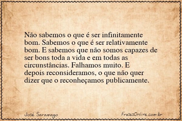 Frase de José Saramago