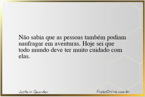 Frase de Jostein Gaarder