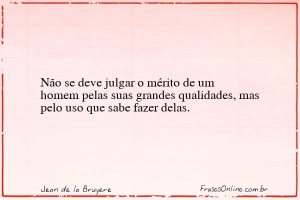 Frase de Jean de la Bruyere