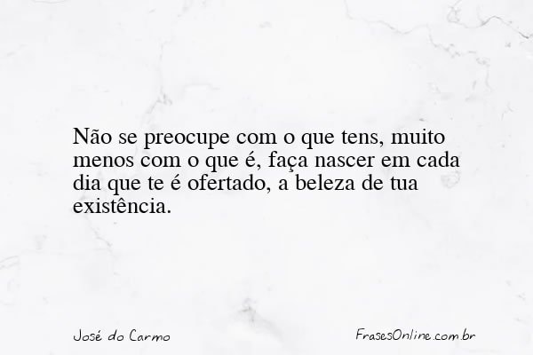Frase de José do Carmo