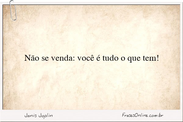 Frase de Janis Joplin