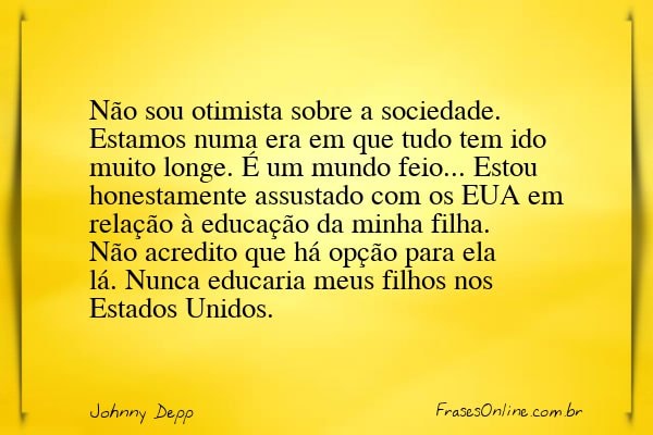 Frase de Johnny Depp