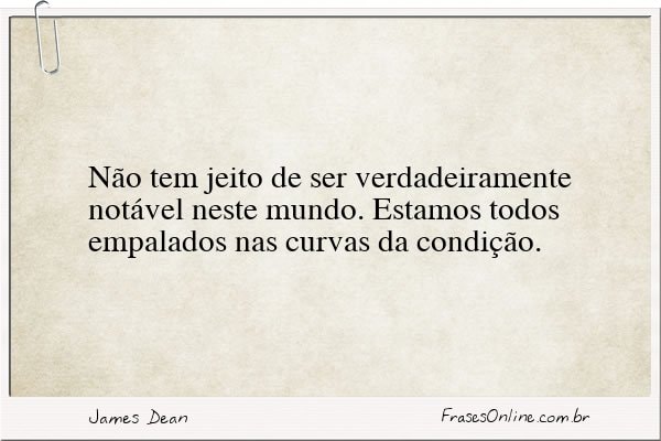 Frase de James Dean