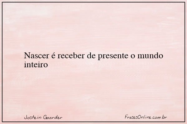 Frase de Jostein Gaarder
