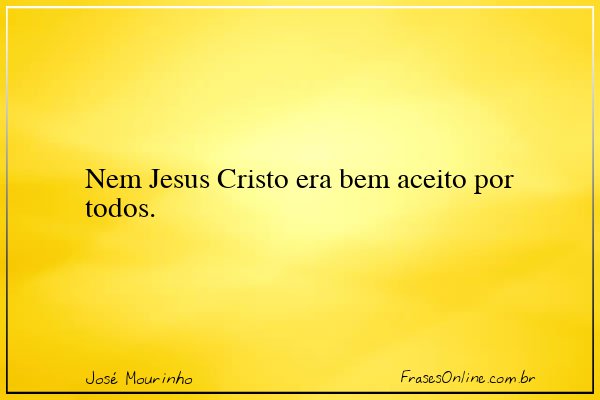 Frase de José Mourinho