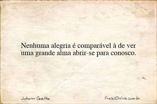 Frase de Johann Goethe