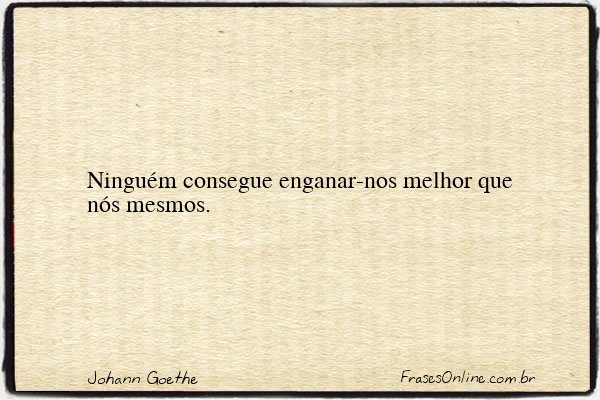 Frase de Johann Goethe