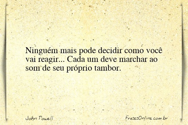 Frase de John Powell