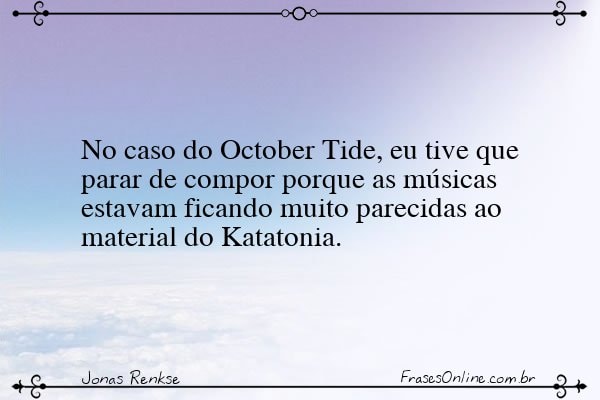 Frase de Jonas Renkse
