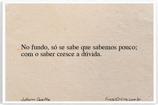 Frase de Johann Goethe