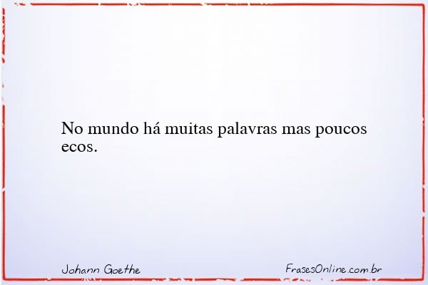 Frase de Johann Goethe
