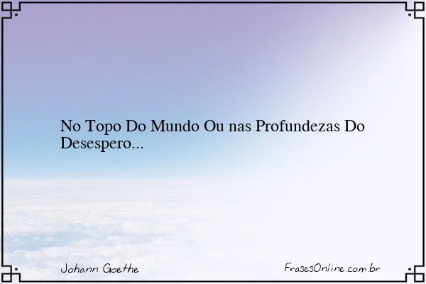 Frase de Johann Goethe