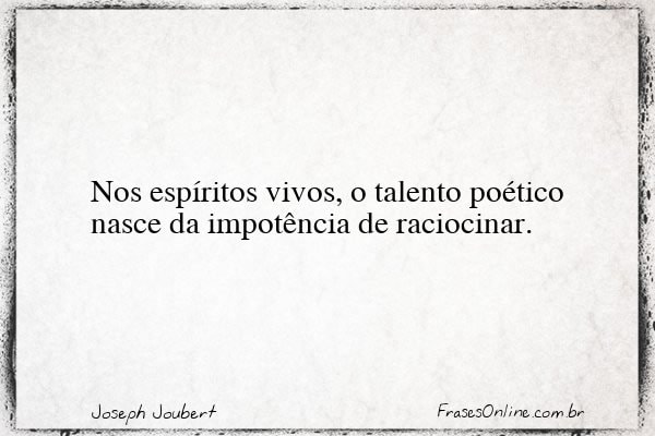 Frase de Joseph Joubert