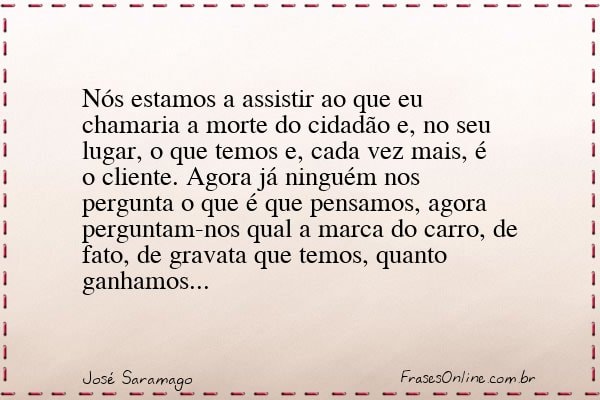 Frase de José Saramago