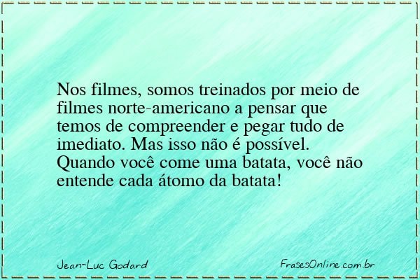 Frase de Jean-Luc Godard