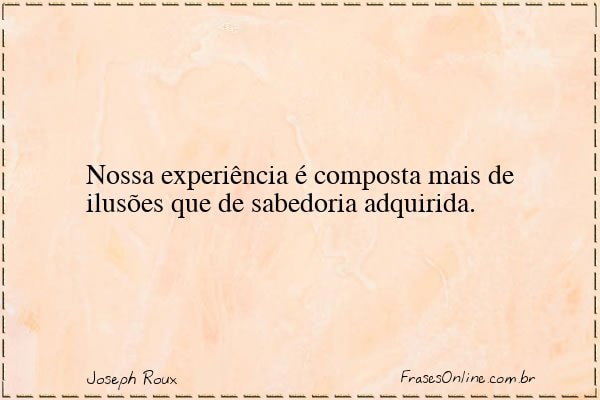 Frase de Joseph Roux