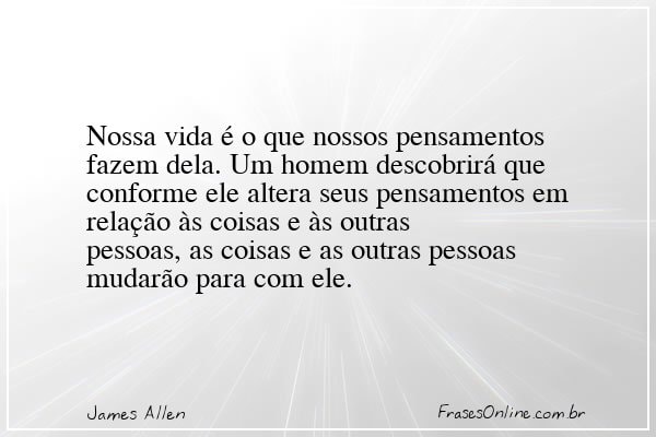 Frase de James Allen