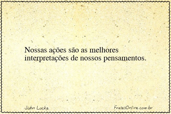 Frase de John Locke