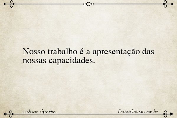 Frase de Johann Goethe