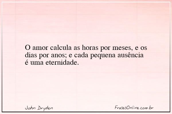 Frase de John Dryden
