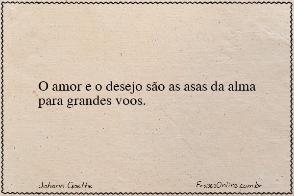 Frase de Johann Goethe