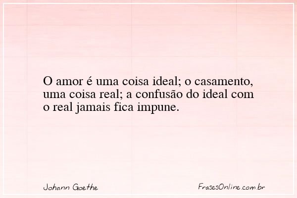 Frase de Johann Goethe