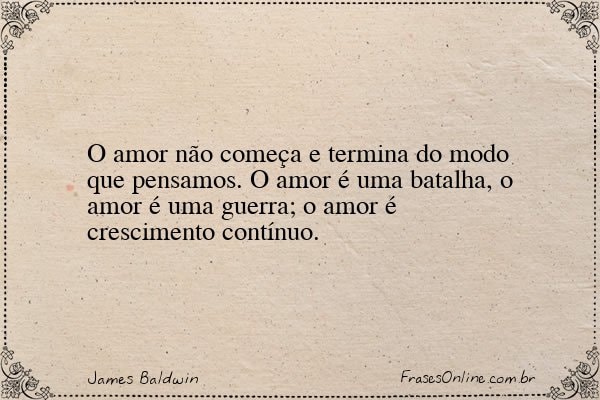 Frase de James Baldwin