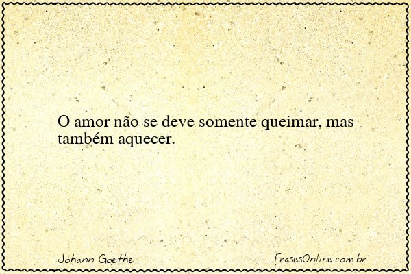 Frase de Johann Goethe
