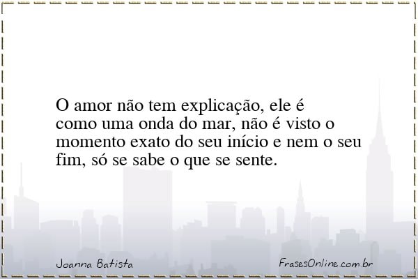Frase de Joanna Batista