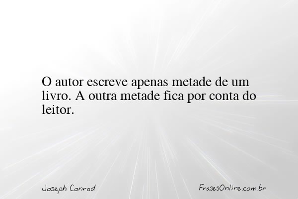 Frase de Joseph Conrad