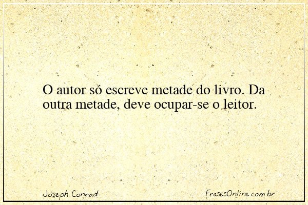 Frase de Joseph Conrad
