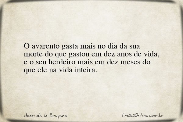 Frase de Jean de la Bruyere