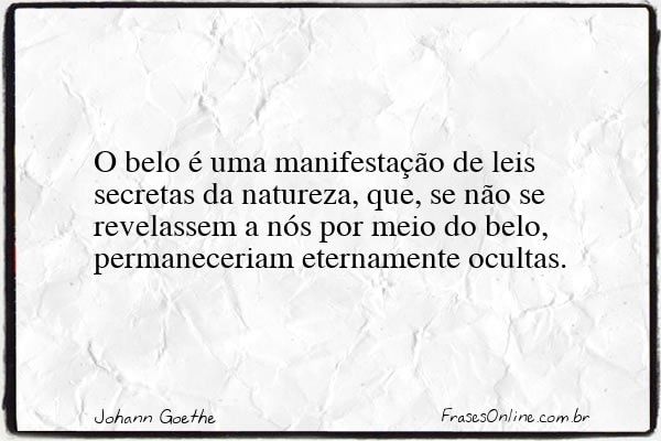 Frase de Johann Goethe