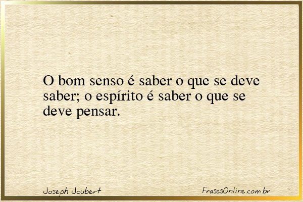 Frase de Joseph Joubert