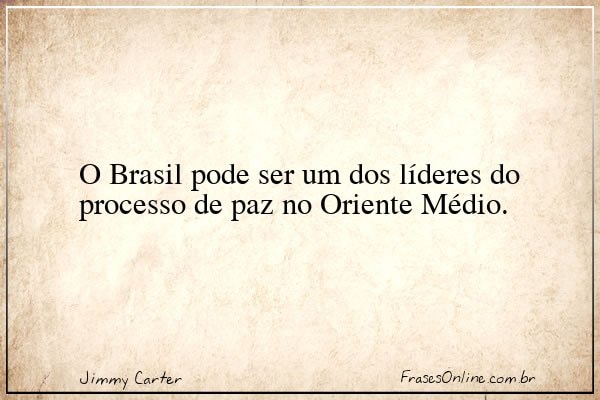Frase de Jimmy Carter