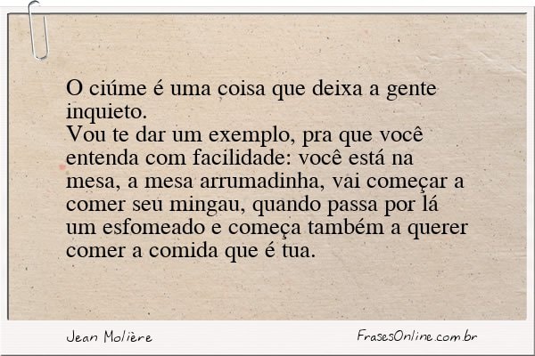 Frase de Jean Molière