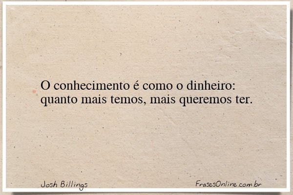 Frase de Josh Billings