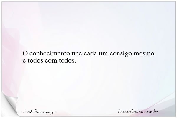 Frase de José Saramago