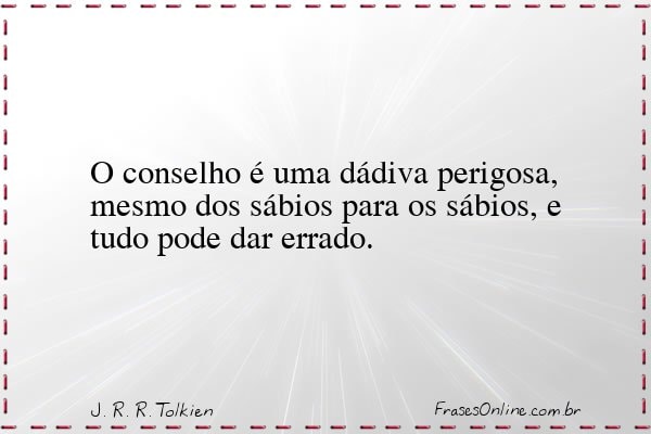 Frase de J. R. R. Tolkien
