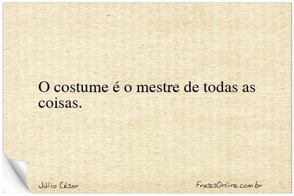 Frase de Júlio César