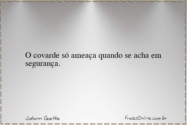 Frase de Johann Goethe