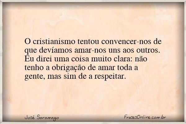 Frase de José Saramago