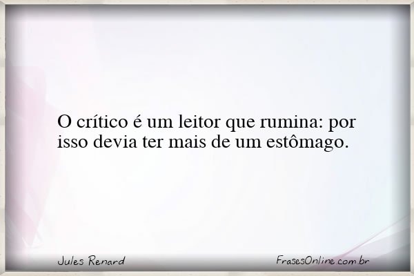 Frase de Jules Renard