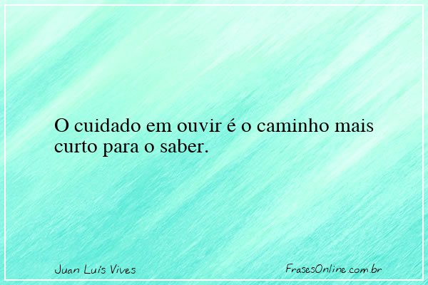 Frase de Juan Luís Vives