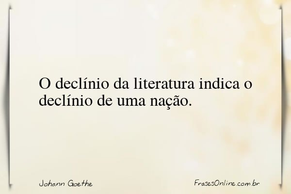 Frase de Johann Goethe