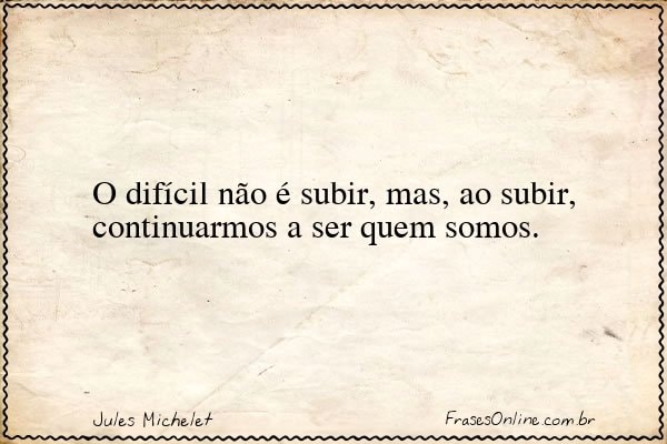 Frase de Jules Michelet
