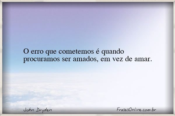 Frase de John Dryden