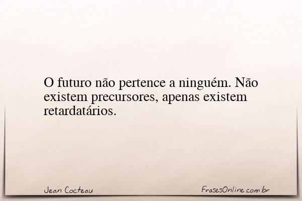 Frase de Jean Cocteau